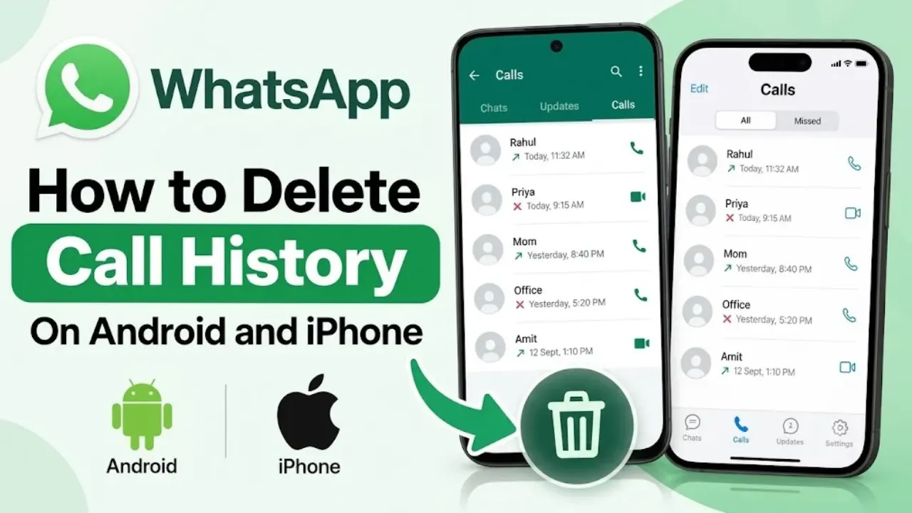 How to Delete WhatsApp Call History on Android and iPhone